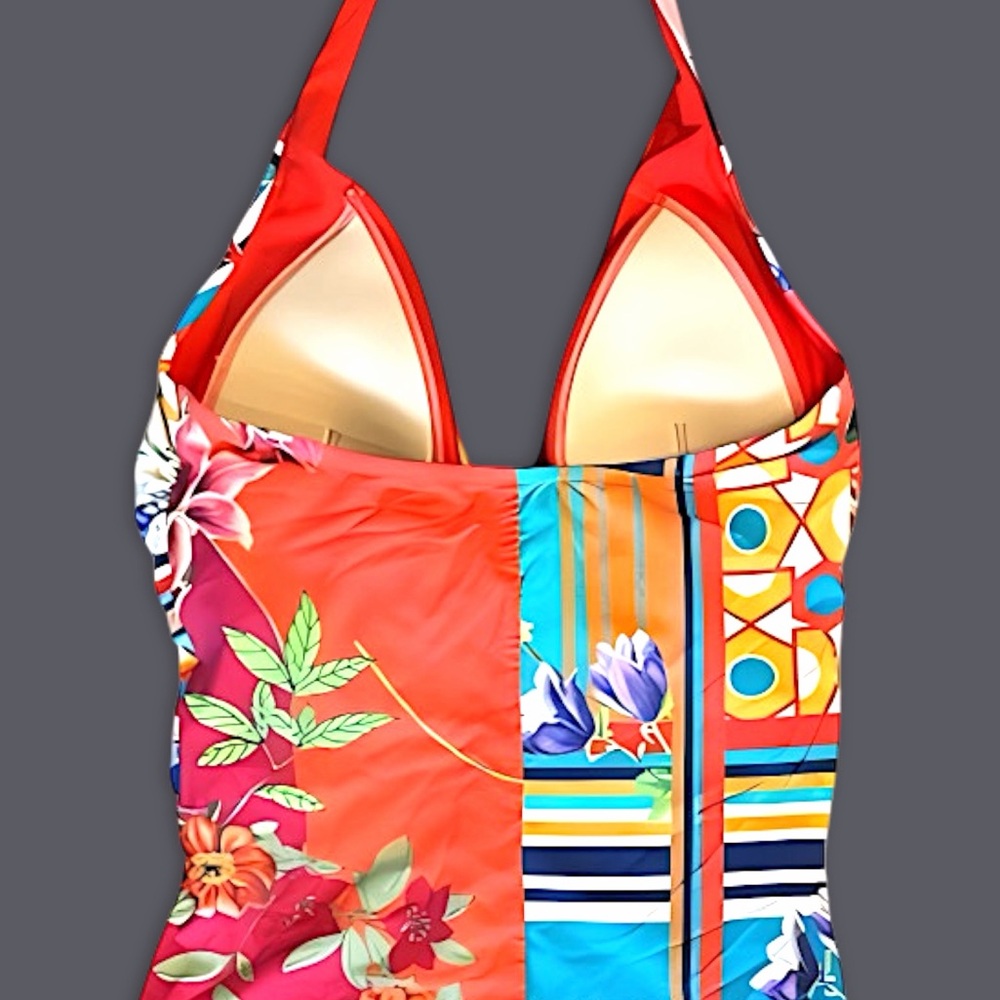 Johnny Was Color Twist One Piece Swimsuit - Picture 9 of 16